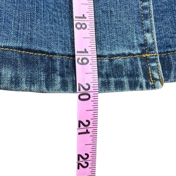 Ann Taylor Blue Denim Double Breasted Jacket Size 2 - Picture 6 of 7